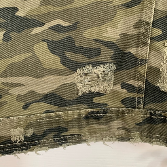 No Boundaries Camouflage Denim Jacket Size XS 1 - Picture 13 of 16